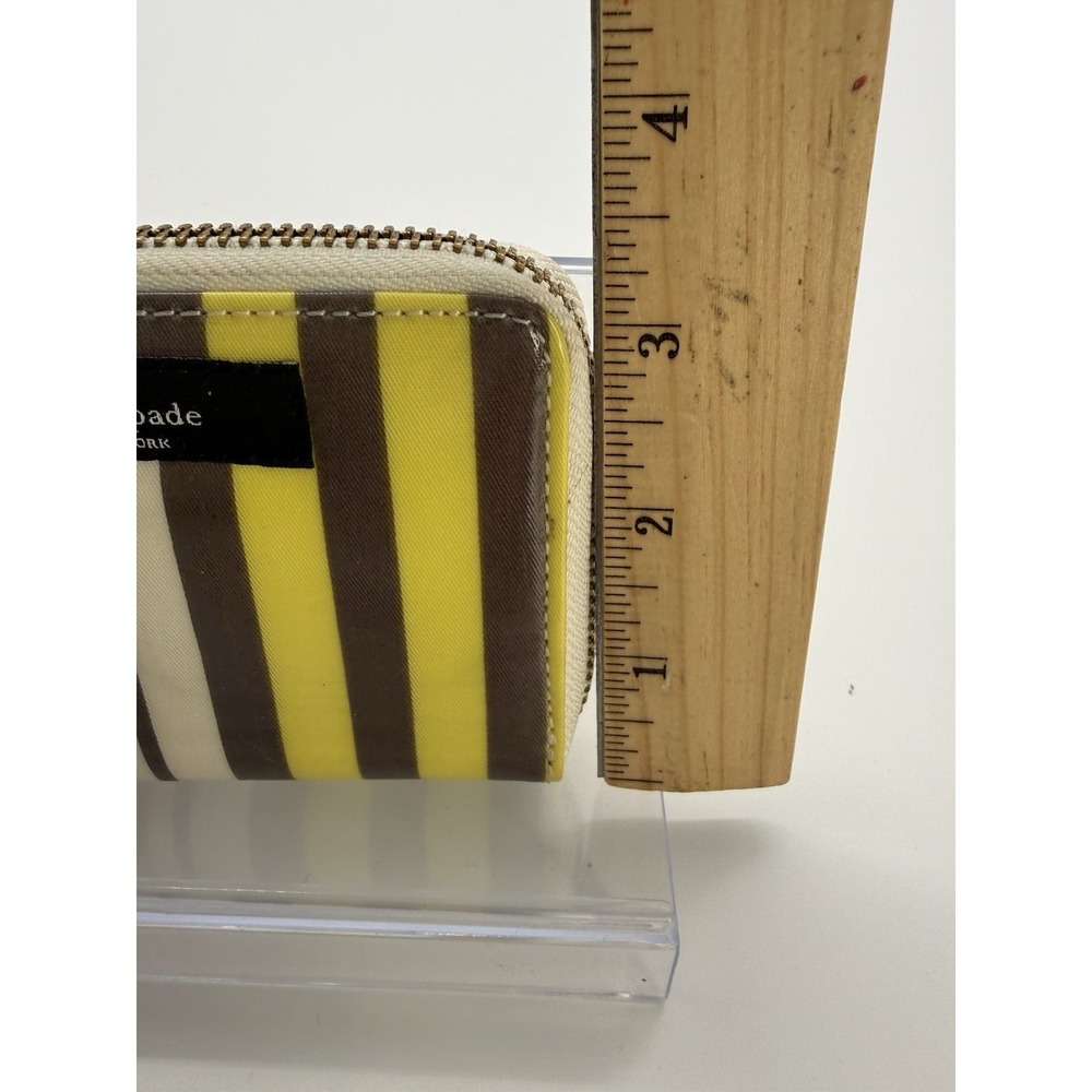 Kate Spade Women's Multicolor Striped Small Zip Around Wallet - Picture 6 of 7